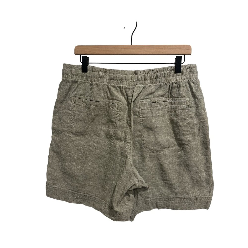 Orvis Linen Blend Shorts Lot 2 Size 16 Elastic Waist Casual Summer - Picture 4 of 12
